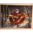 Картина с LED подсветкой: Санта Клаус